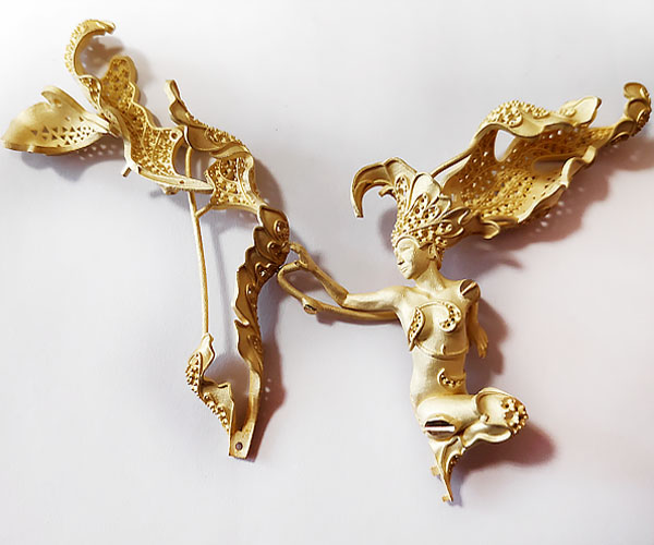 magerit jewellery cast in gold by jeweler Oleg Sazhnev Kiev